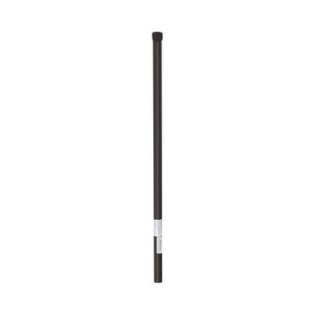 poste de esquina color negro para cerca electrificada tubo galvanizado cal 18 de 1 diam y 08m alto con tapón ideal para 3 aisla