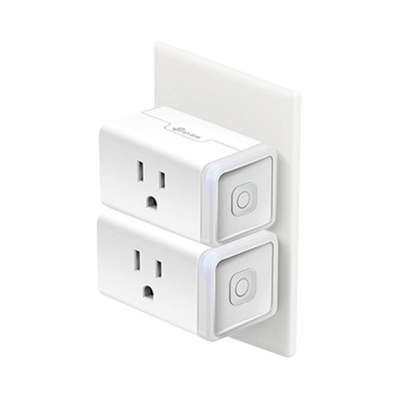 Kit De 2 Mini Tomacorriente Inteligente Wifi 100  120v 50/60hz 15.0a Compatible Con Amazon Alexa Y Google Assistant Color Blanco