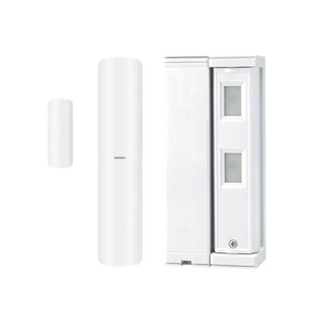 sensor de movimiento  tipo cortina  ajuste de detección 2m o 5m  100 exterior  inalámbrico  incluye transmisor dspdmceg2wb para