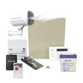 kit de panel de alarma vista48la con generador de niebla sf501p  todo incluido 
