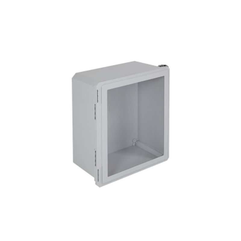 Gabinete De Fibra De Vidrio Ip66 Para Uso En Interior O Exterior Y Puerta Transparente Removible