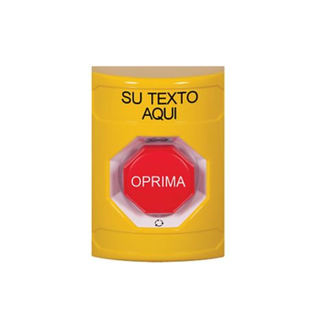 botón de texto personalizado en espanol girar para restablecer