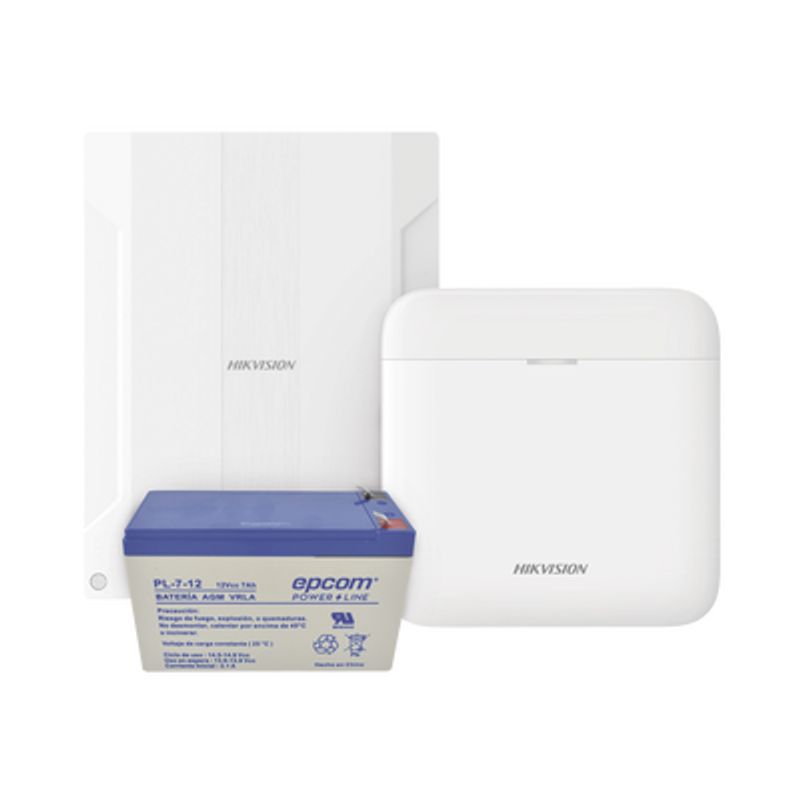 (axpro) Kit  De Alarma Axpro Conversión De Zonas Cableadas A Inalámbricas / Incluye 1 Hub Ip Wifi Y 3g/4g Con Bateria De Respald