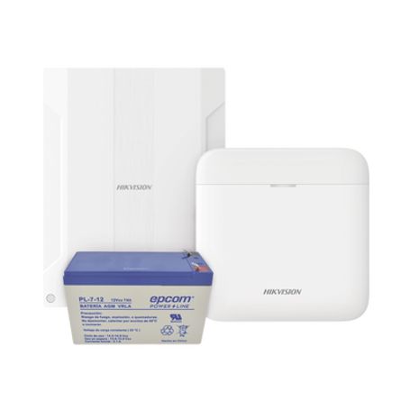 axpro kit  de alarma axpro conversión de zonas cableadas a inalámbricas  incluye 1 hub ip wifi y 3g4g con bateria de respaldo 1