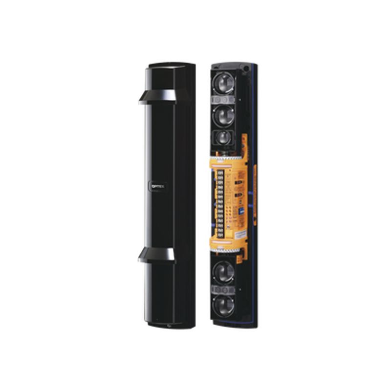 Barrera Fotoelectrica De 60 Metros 4 Rayos  4 Canales  Doble Modulación Y Transmision Automatica De Potencia Del Rayo