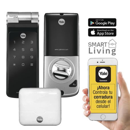 kit de hub con cerradura ydf40a código biometria y apertura smartphone en cualquier parte el mundo