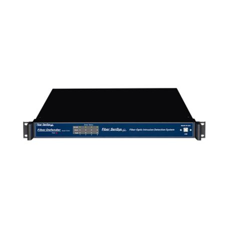 sensor de seguridad perimetral por fibra óptica sensitiva  para montaje en rack 19  4 zonas de protección de 0 hasta 800m