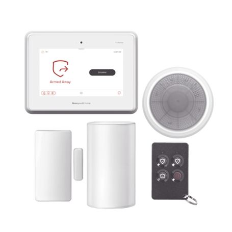 kit de panel de alarma proa7plus con sirena sensor de movimiento contacto magnetico y control remoto