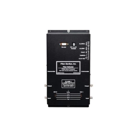 sensor de seguridad perimetral de 2 zonas detección por fibra óptica sensitiva rango de 0 hasta 5 km de detección comunicació