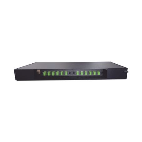 patch panel de 12 puertos de 1u incluye pigtails adapters plates y splice tray164447