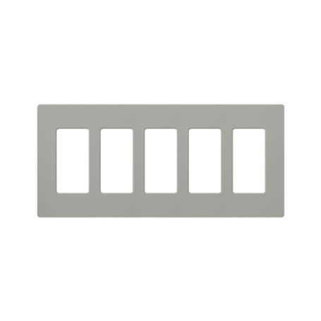placa de pared color gris 5 espacios