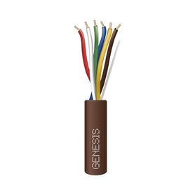 cable en bolsa de 76 metros   cable de cobre  6x20 awg  tipo cl2  para interior  color café  para aplicaciones de alarmas de in