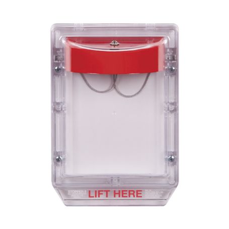 cubierta protectora de policarbonato serie stopper ii®  con bocina sin espaciador montaje empotrado sin etiqueta