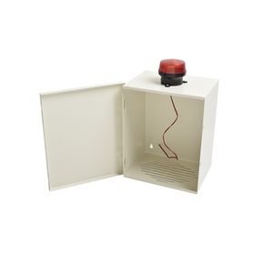 gabinete de resguardo de sirena de 30 watts con alerta visual estroboscópica140444