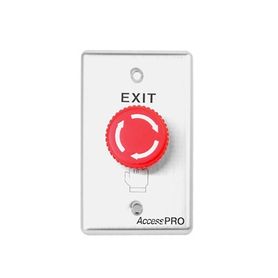 botón de paro de emergencia  salida de emergencia en color rojo