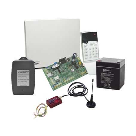 Kit De Alarma Runner8/16 Con Comunicador Mn02ltemv3 Gabinete Bateria Y Trasmformador