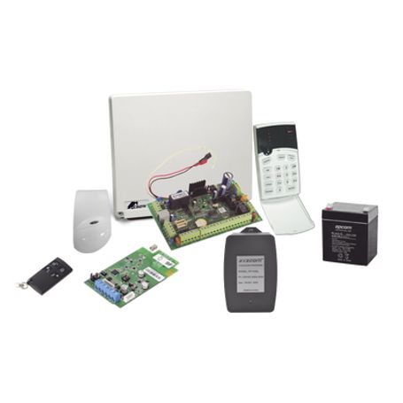 kit de alarma de 8 a 16 zonas hibrido incluye sensor de movimiento inalámbrico receptor inalámbrico 2 contactos magnéticos inal