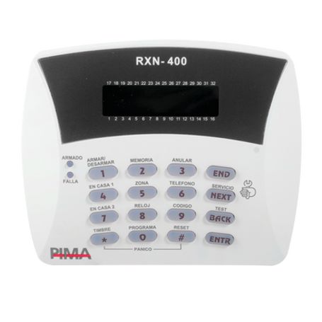 teclado alfanumérico de 32 caracteres programador pima