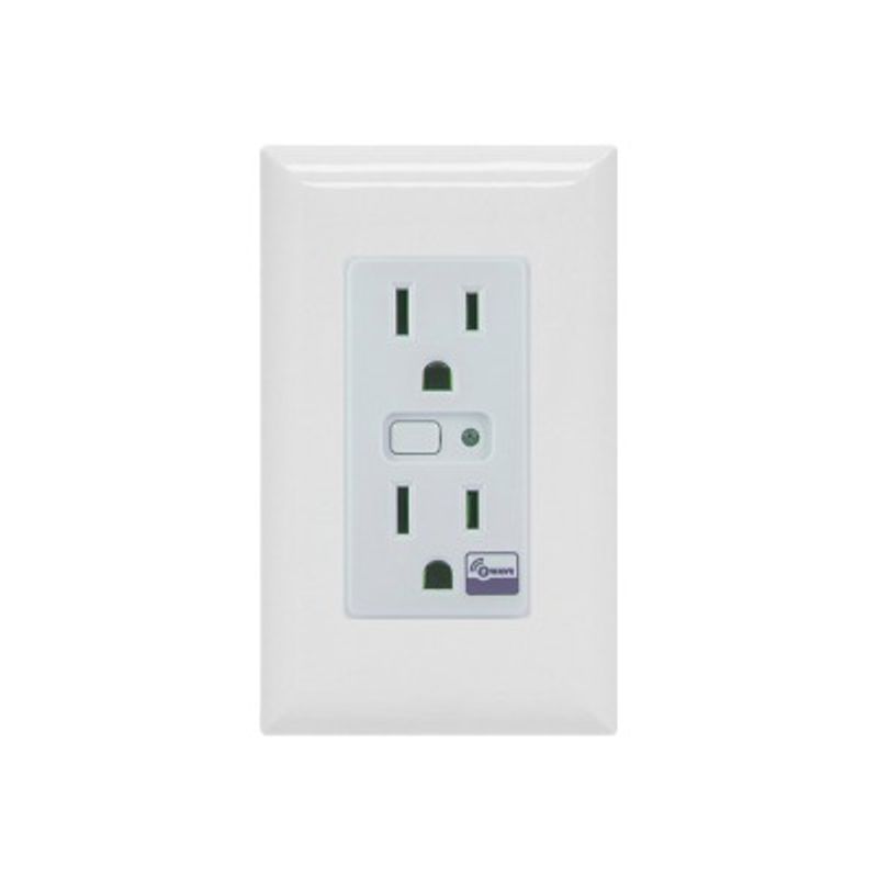 Tomacorriente Con Senal Inalambrica Zwave Compatible Con Hub Hc7 Puede Ser Un Panel De Alarma L5210 L7000 Con Total Connect Y Al