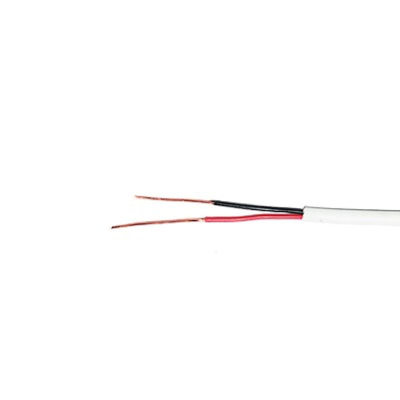 Cable De 2 Conductores Calibre 22 Con Forro Blanco Para Aplicaciones En Alarmas Control De Acceso Interfonos Y Tv Porteros.