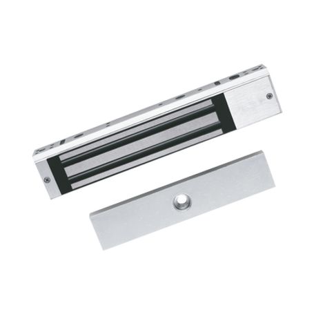 chapa magnética de 617 lbs 280 kg  montaje en puerta normal o de vidrio  certificado ce   uso en interior  indicador led  magne
