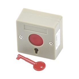 botón de pánico a prueba de fuego  restablecimiento con llave  tamano compacto para fácil instalación 164011