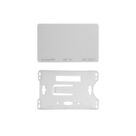 kit de  tag uhf tipo tarjeta para lectoras de largo alcance 900 mhz  epc gen 2  iso 18000 6c  no imprimible  incluye porta tarj