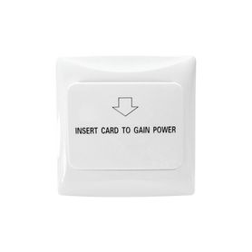 interruptor de energia para habitación de hotel  habilita la corriente eléctrica al colocar la llave tarjeta de la habitación