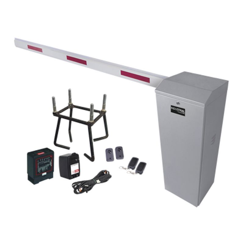 Kit Completo Barrera Izquierda Xb / Brazo Telescópico 3.6  5.5 M / Incluye Sensor De Masa Transformador Lazo Ancla Fotoceldas Y 