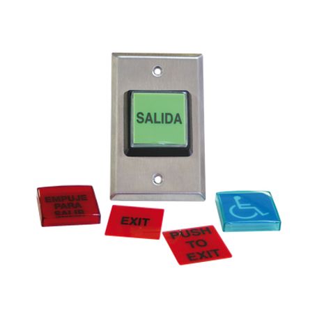 Botón De Salida / Múltiples Placas/ Luz Led /2 Anos Garantia