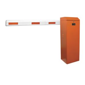 kit de barrera vehicular izquierda color naranja y brazo de 3 m 