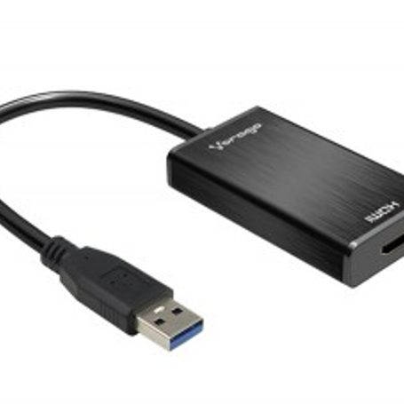 Adaptador USB A HDMI VORAGO Usb 3.0 Full HD USB 3.0 HDMI Negro TL1 