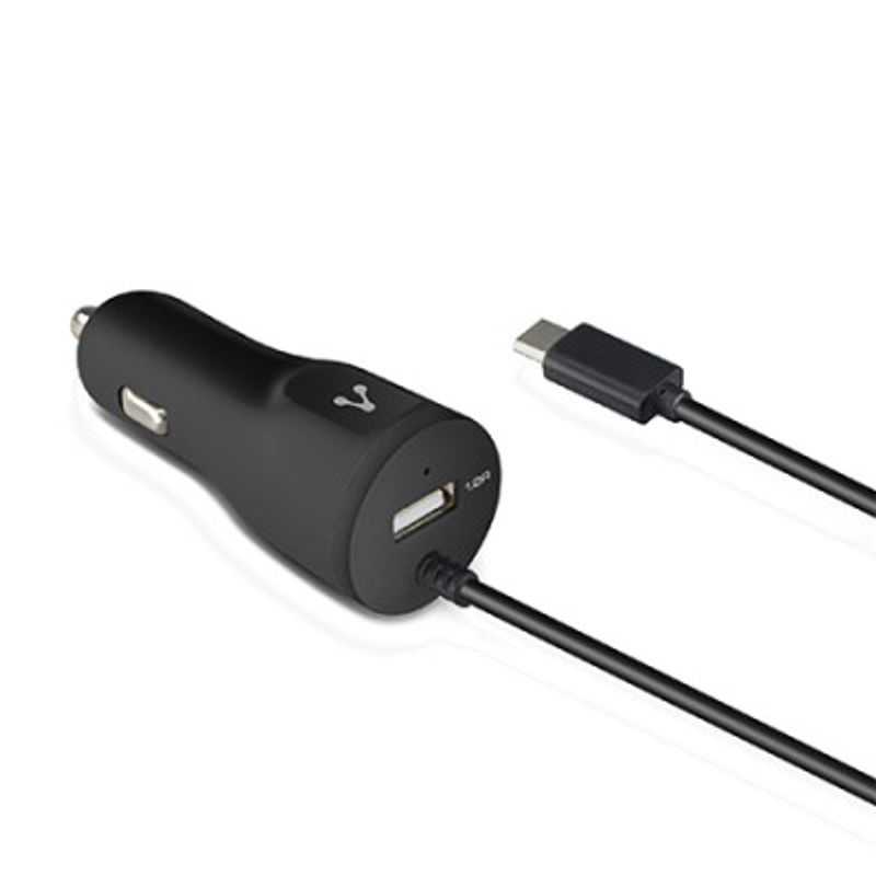 Cargador cable micro USB VORAGO AU303 Negro 2.4A USB 1.0A TL1 