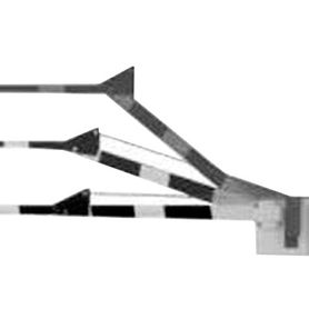 brazo de madera con articulacion  compatible con barreras dks 1601