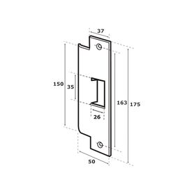 contra para cerradura abloy ablel410