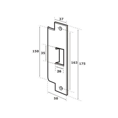 Contra Para Cerradura Abloy (ablel410)