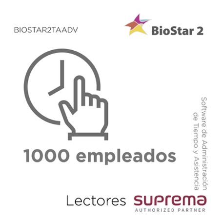 Software De Administración De Tiempo Y Asistencia Hasta 1000 Empleados Para Lectores Suprema