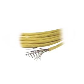 bobina de cable de 305 metros color amarillo compuesto por  6 x 22 awg blindados 4 x 18 awg 4 x 22 awg y 2 x 22 awg para aplica