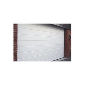 puerta de garage de alta calidad lisa color blanco 8x8 pies  aislada estilo americana195044