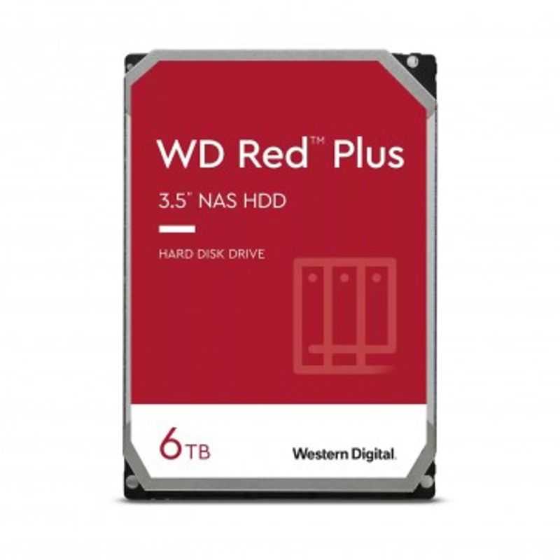 Disco Duro WD RED PLUS Modelo WD60EFZX de 6TB 64MB Cache TL1 