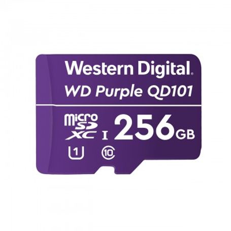 Memoria Micro SD WD Purple 256GB Clase 10 Clase de velocidad UHS 1 (U1)  WDD256G1P0C TL1 
