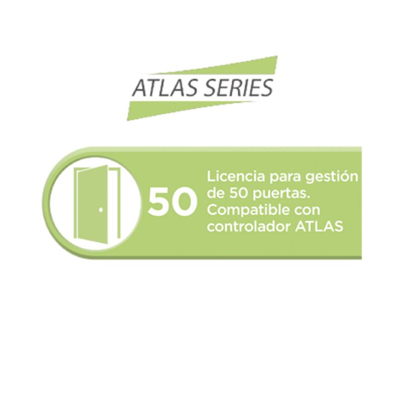 Licencia Para 50 Puertas Compatible Con Controlador Atlas