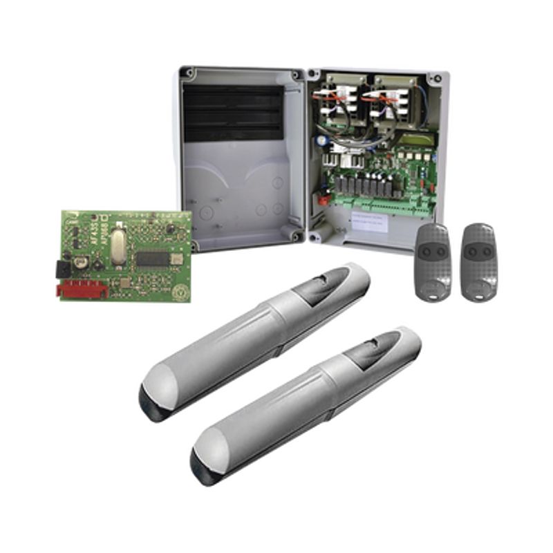 Kit De Operadores Axo 5024 Para Puertas Abatibles De Hasta 5 Metros Y 400 Kg De Peso Por Hoja 