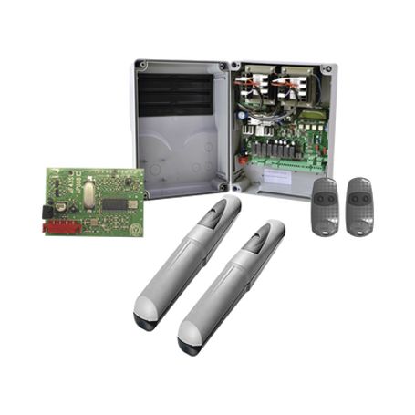 kit de operadores axo 3024 para puertas abatibles de hasta 3 metros y 500 kg de peso por hoja 190801