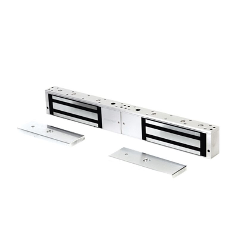 Chapa Magnética De 1200 Lbs /para Puertas Dobles/ Interior/ Led / Sensor Bloqueo