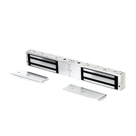 Chapa Magnética De 1200 Lbs /para Puertas Dobles/ Interior/ Led / Sensor Bloqueo