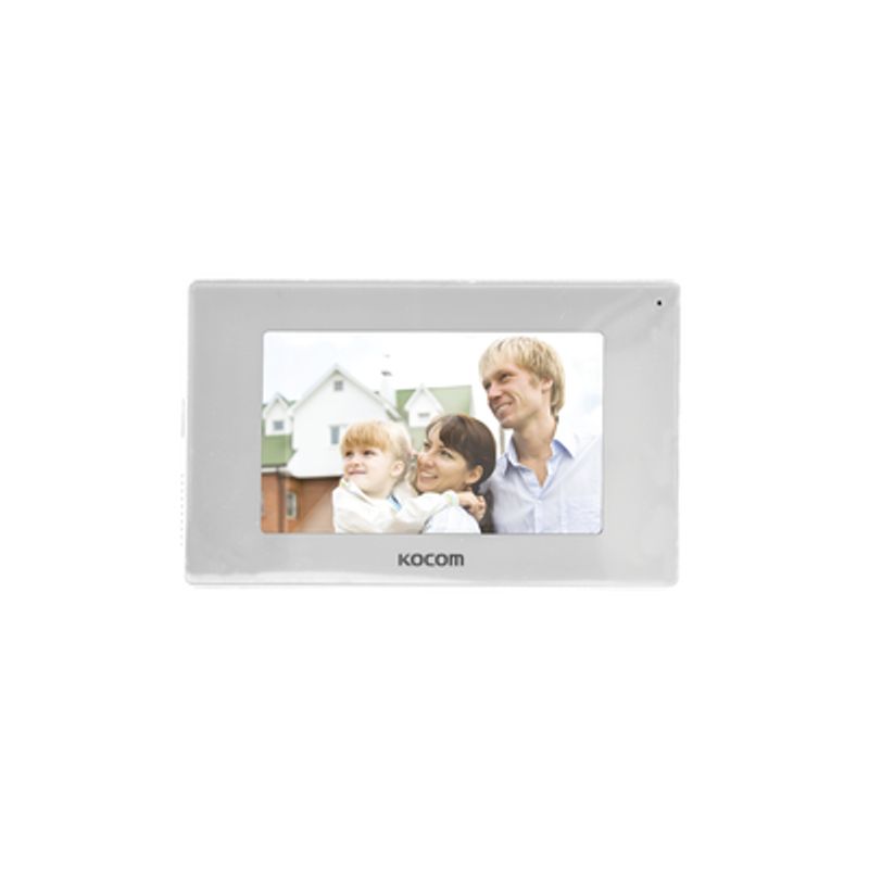 Monitor 7 Color Blanco Alta Definición (hd)tipo Espejo  Con Entrada  Microsd Para Grabación