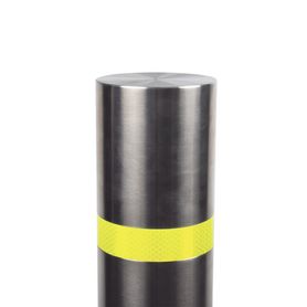 bolardo fijo de acero inoxidable de 900 mm de altura  ideal para aplicaciones delimitaciones de automóviles 172162