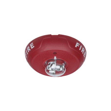 sirena con lámpara estroboscópica montaje en techo nivel de candelas seleccionable color rojo nuevo diseno moderno y elegante y