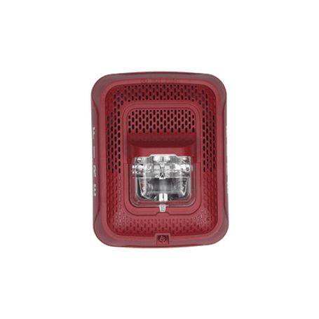 bocina con lámpara estroboscópica montaje en pared color rojo nuevo diseno moderno y elegante y menor consumo de corriente